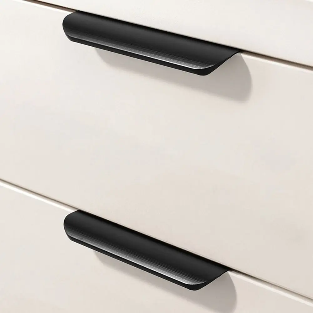อุปกรณ์เสริมห้องครัวขอบดึงนิ้วอลูมิเนียมปกปิดบาร์ดึงตู้ฮาร์ดแวร์ดึง Handle