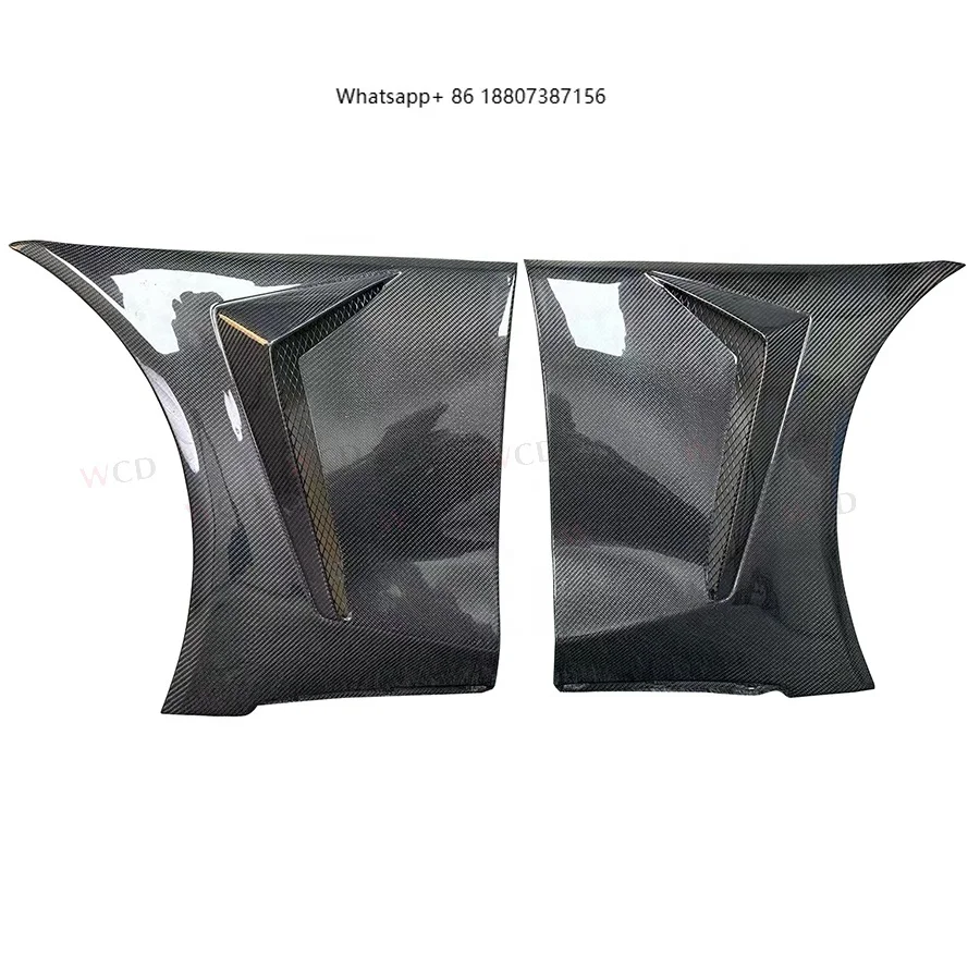 

Карбоновые боковые накладки на крылья WCDG Style для Toyota GR Supra A90 A91 Mk5 2019+ с вентиляционными отверстиями и спойлером, комплект обвеса