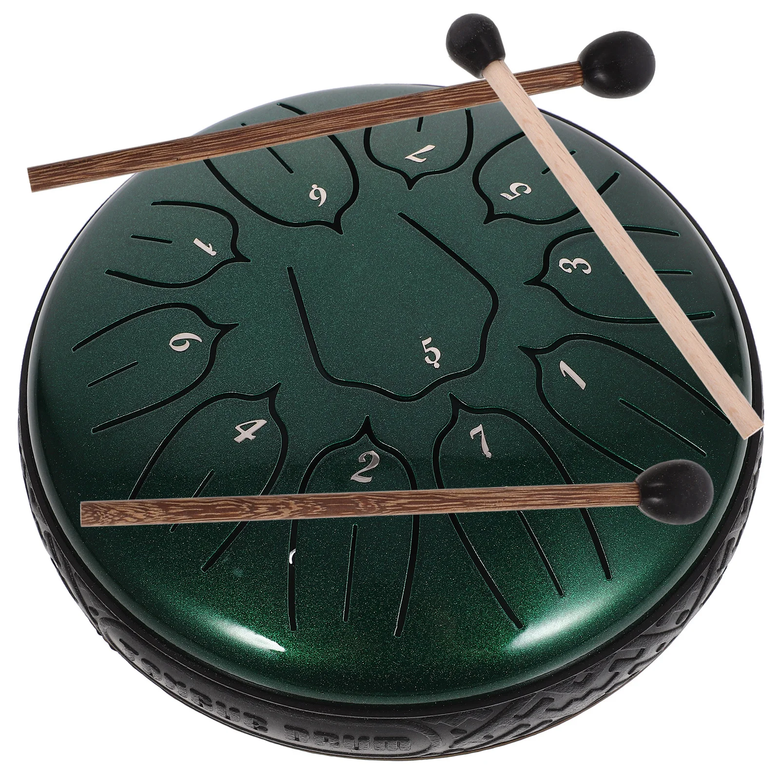 

1 set 1 Set Steel Tongue Drum Musical Instrument For Enlightenment Portable Percussion Gift Exquisite Hand Drum Relaxation