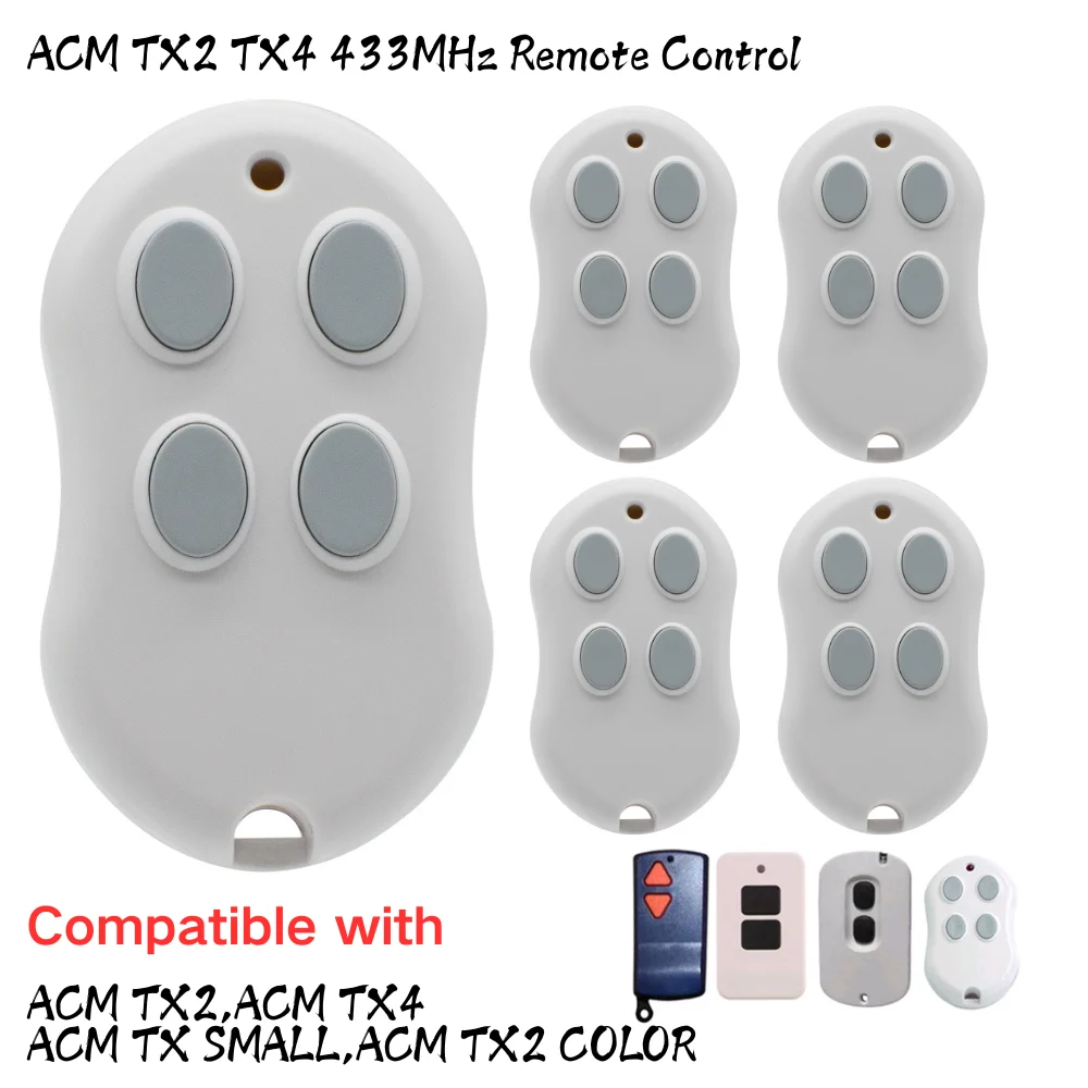 

ACM TX4 433MHz Wireless Remote Control For ACM TX2 TX4 TX SMALL TX2 COLOR Garage Door Opener Transmitter
