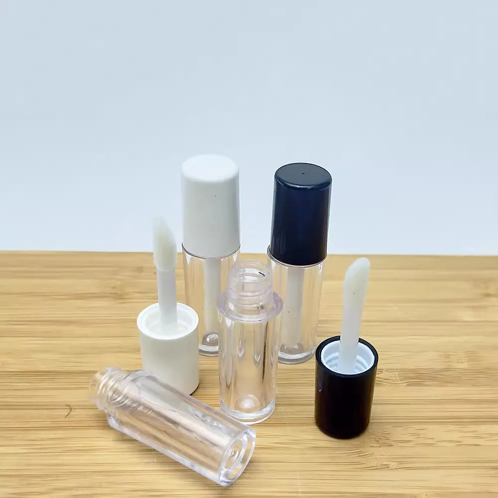 1ml Empty Lip Gloss Tubes DIY Plastic Liquid Lipstick Container Round Lipgloss Lip Balm Bottle