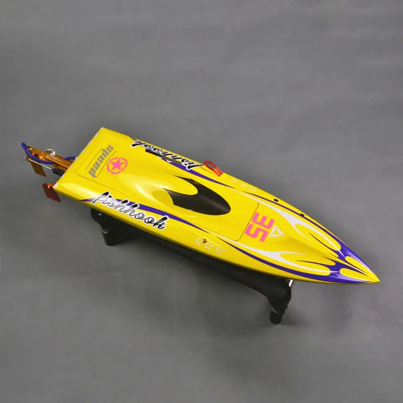 RC Speedboat Fiberglass Hull Remote Control Electric Boat Model Toy Gift Success Racing Speedboat H625 Wolf Tooth Yacht