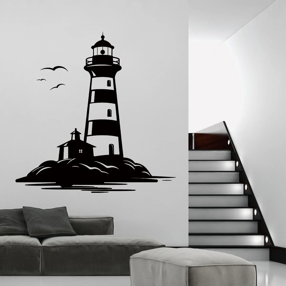 

Lighthouse Wall Stickers for Bedroom Living RoomBaby Room Decoration Door Stickers Kids Room Wall Decals Kindergarten Background