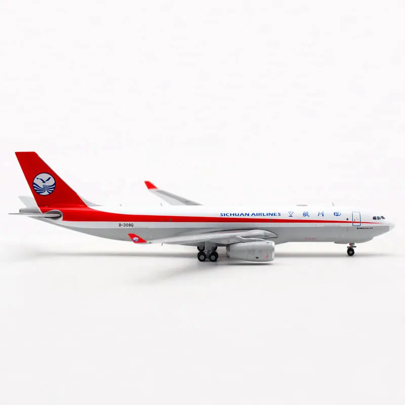 Diecast 1:400 Schaal China Sichuan Airlines LH4146 A330-200F B-308Q Legering Vliegtuigen Model Collection Souvenir Display Ornamenten