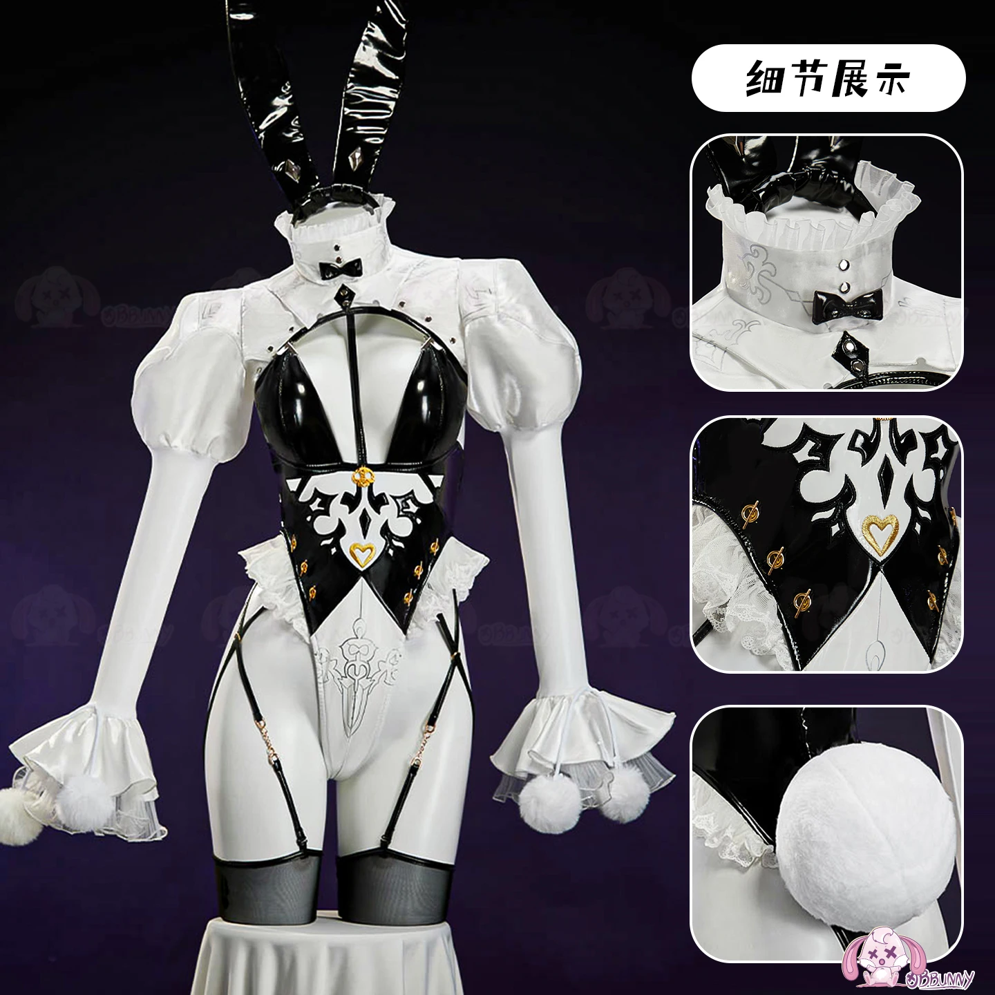 

Game NieR: Automata 2B Cosplay Costume Maid Doujin Bunny Girl Sexy Uniforms Headwear Props Wig Halloween Party Role Play Clothes