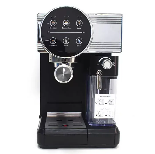 Semi‑Automatic Espresso Coffee Machine 1350W Built‑in Milk Tank Touch Control Home Latte Cappuccino Coffee Maker
