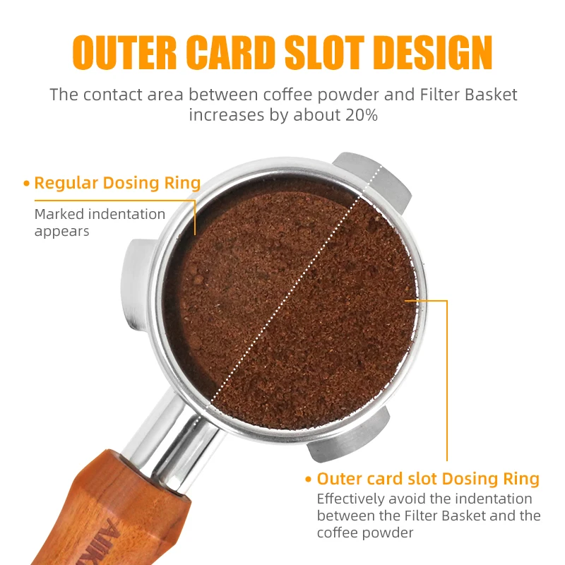 54mm Coffee Dosing Ring Stainless Steel Barista Dosing Funnel For Breville Sage Portafilter Espresso Accessories Machine Tools view 4