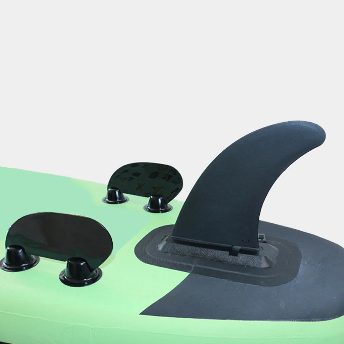 

Small Side Paddle Board Fin Splitter Boat Tail Rudder ABS Black Surfboard Accessory for Outdoor Paddle Surfing