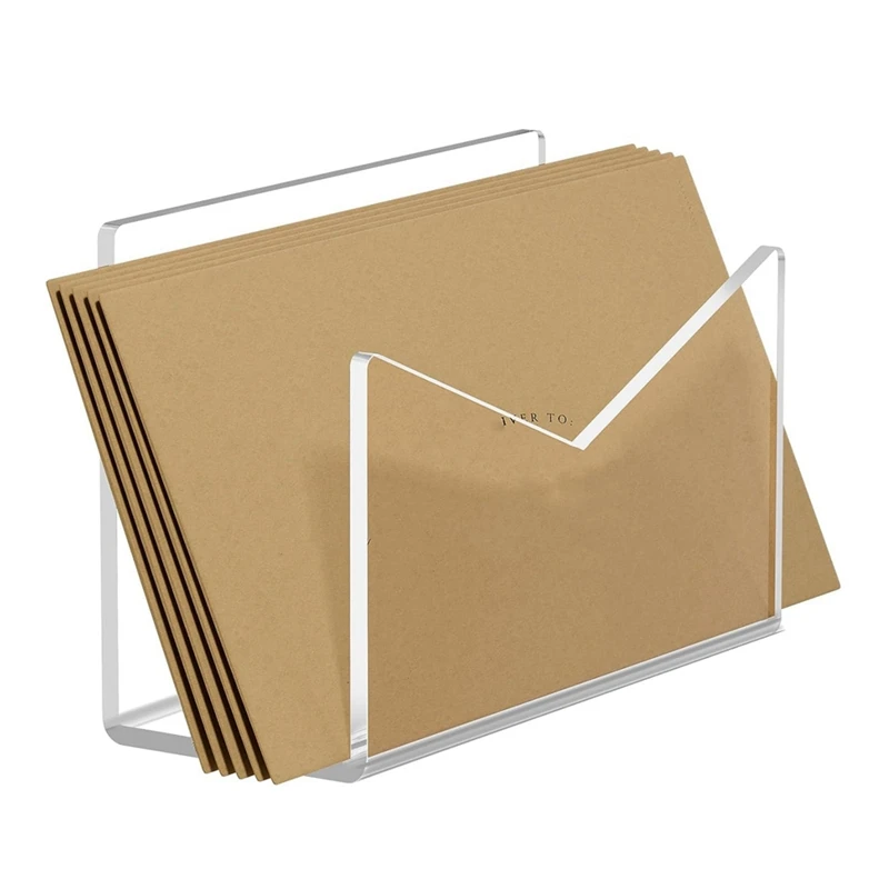 Porte-courrier en acrylique durable, porte-courrier, porte-enveloppe de bureau, trieur de courrier, bureau à domicile