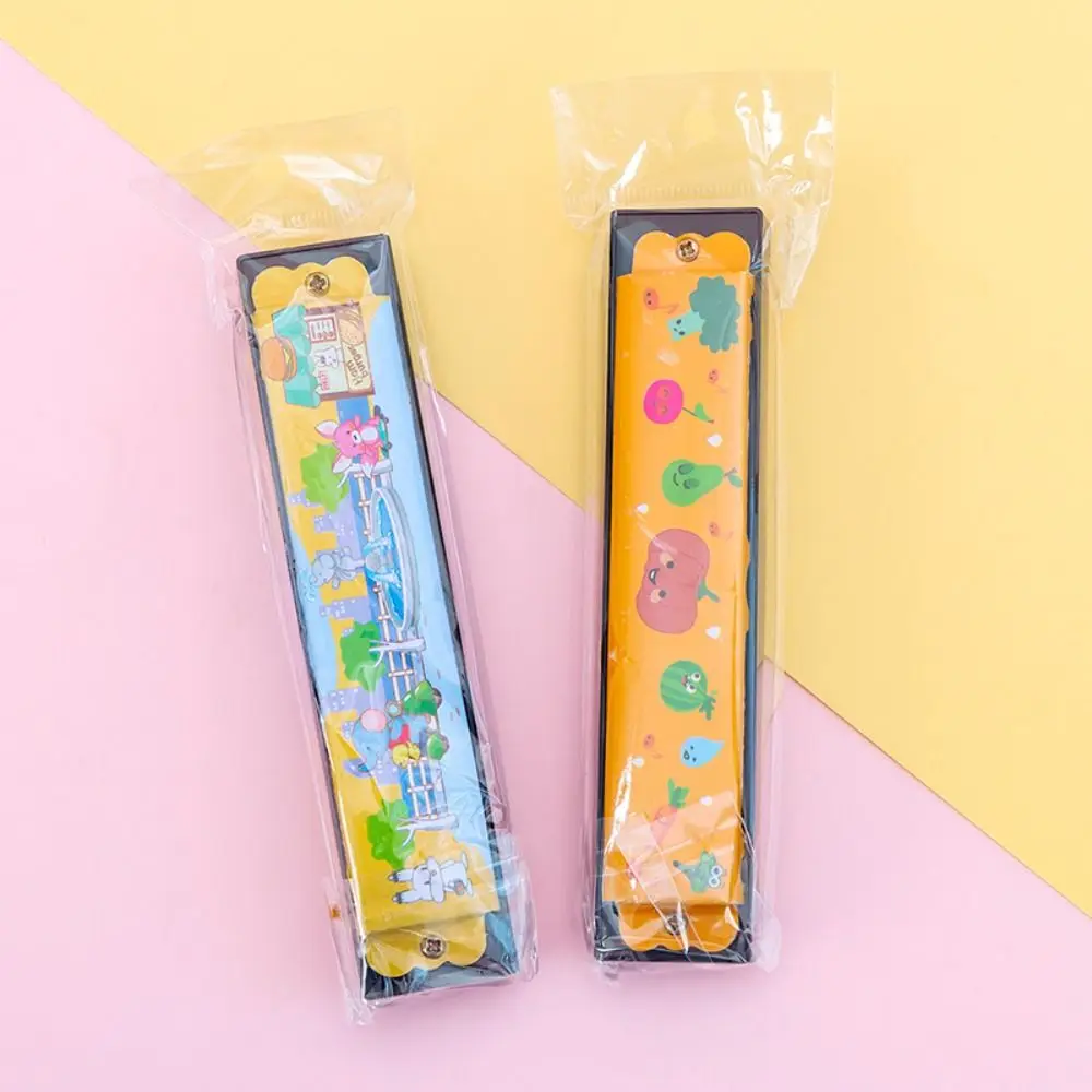 

Wind Instrument Metal Painted Harmonica Educational 16 Holes 16 Holes Harmonica Cute Montessori Mouth Organ Beginner