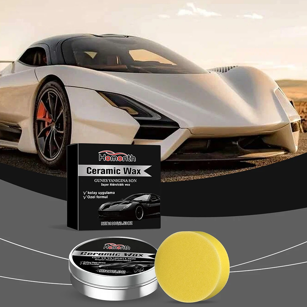 

100 г титановый керамический восковой крем, средство для ухода за автомобилем, средство для удаления царапин автомобиля, профессиональные средства для автомобильного воскового покрытия