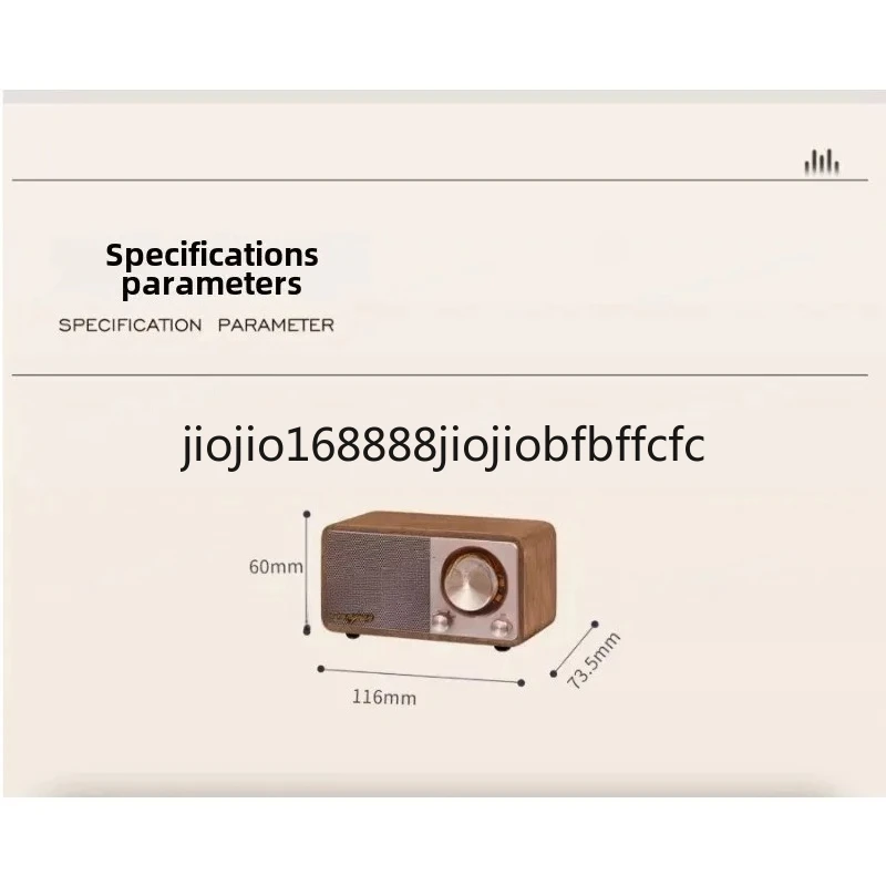 Suitable for Mini  Bluetooth portable speaker with fm radio ，FM tuner with Vernier Tuning，Dual antenna system