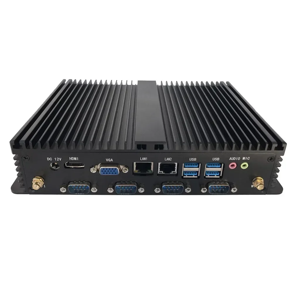 Heißer Verkauf 215*150*52MM Haswell-U I3 I5 I7 Mini pc 4 Lan Port I5-4200U I5 4210U I5 4278U industrielle mini pc mit parallel Port