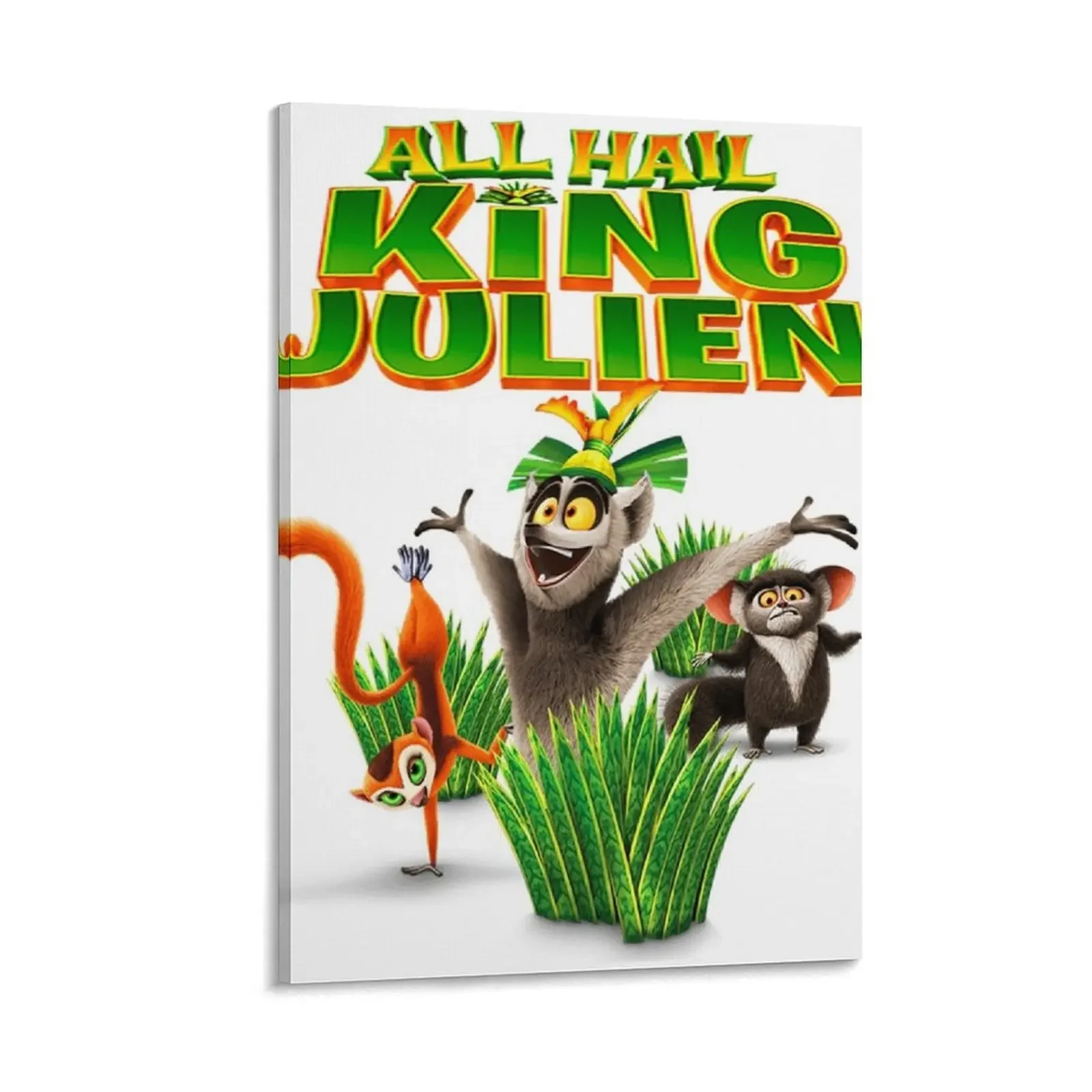 all hail king julien gift for fans all hail king julien crimson Canvas Painting home decor wall art canvas painting