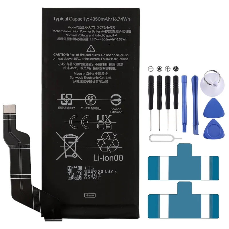 For Google Pixel 6A 4350mAh GLU7G Battery Replacement