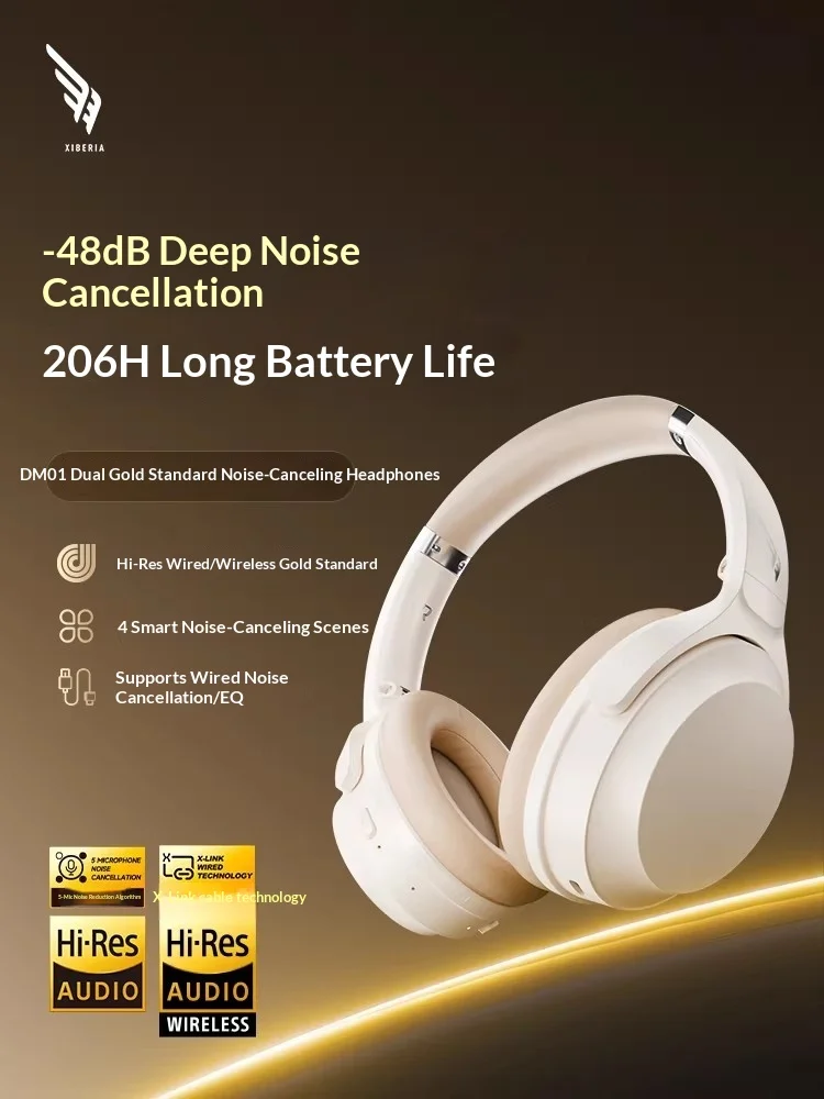 Siberia DM01 Wireless Headphones 2000mAh Battery Brand New 40MM Titanium Plating Unit Headset Light Weight Pc Accessoriess Gifts