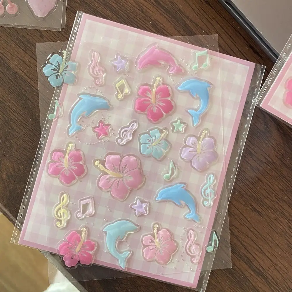 New 3D Phone Case Sticker Adhesive Multifunctional Water Cup Sticker Cute Multipurpose Handbook Decoration