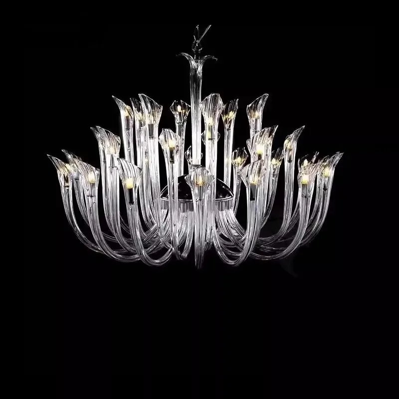 

Modern Personalized Living Room Glass Chandelier Creative Art Design Simple and Luxurious Bedroom Dining Room Lighting Fixtures