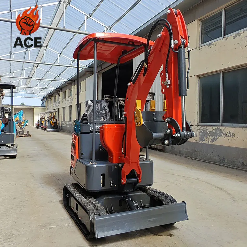 

Free Shipping Mini Excavator 1 Ton Epa Farm New Crawler Digger 1.5 ton Mini Escavadeira Kubota Small Excavators for customized
