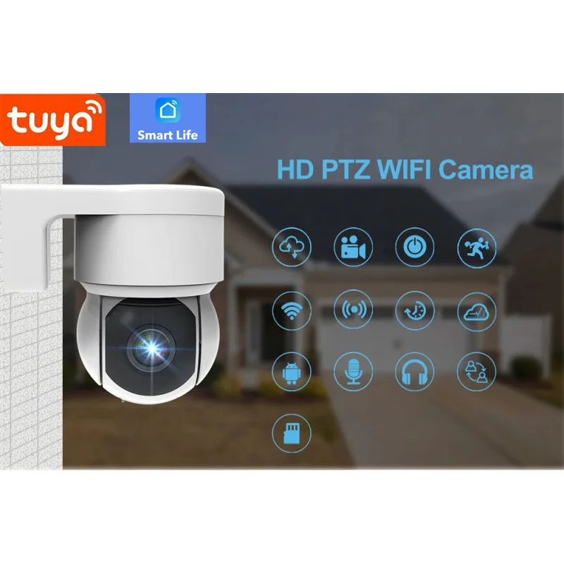 Tuya Home Security Network Wifi Camera C47 Support Micro SD