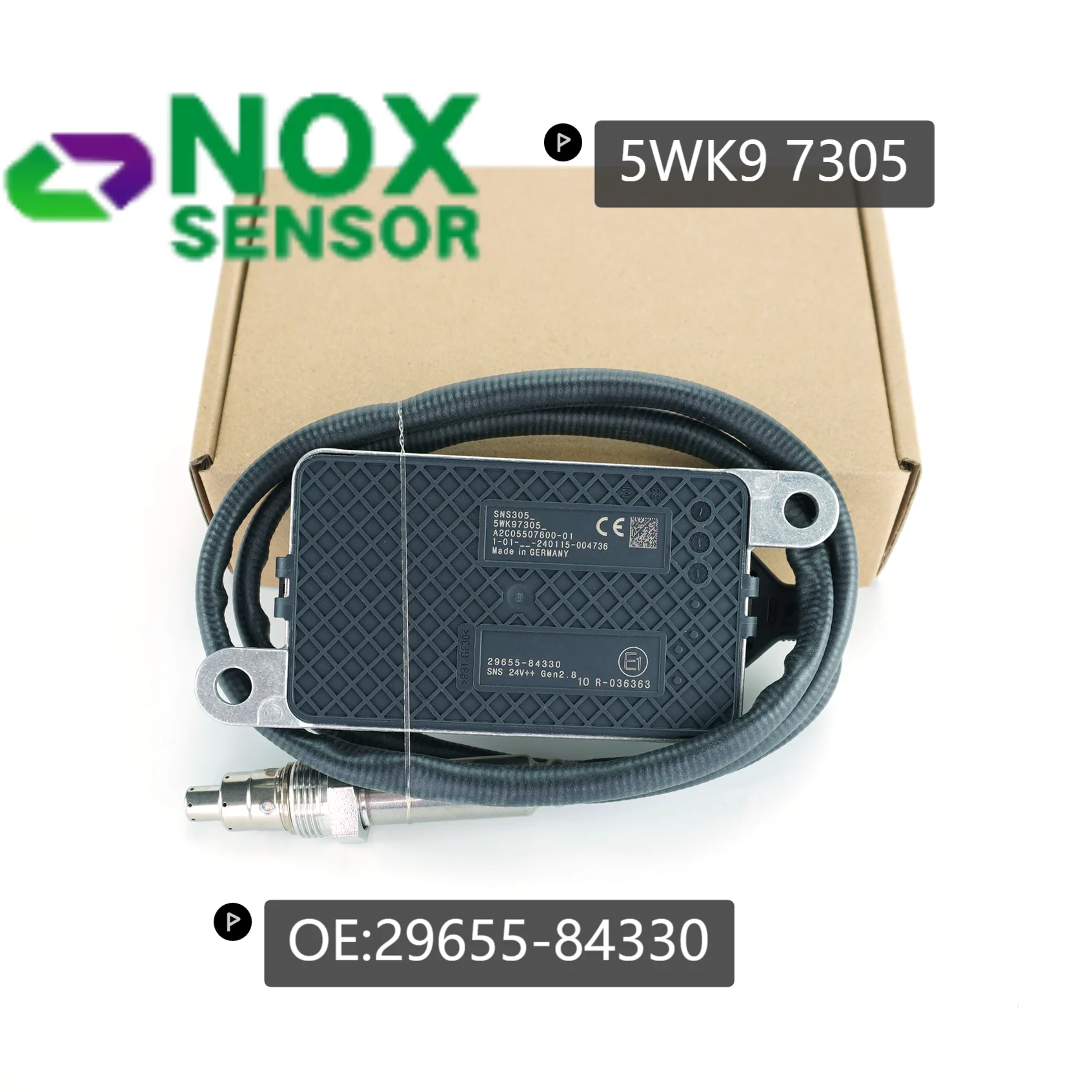 29655-843305 NOX SENSOR WK97305 NITROGEN OXIDE SENSOR 2965584330 5WK97305 Original NEW Nitrogen Oxygen Sensor for Hyundai Truck