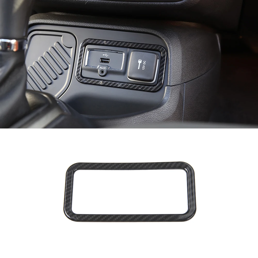 Car Cigar Lighter Frame Decoration Trim Cover Sticker for Jeep Renegade 2016 2017 2018 2019 2020 2021 2022 2023 ABS Accessories