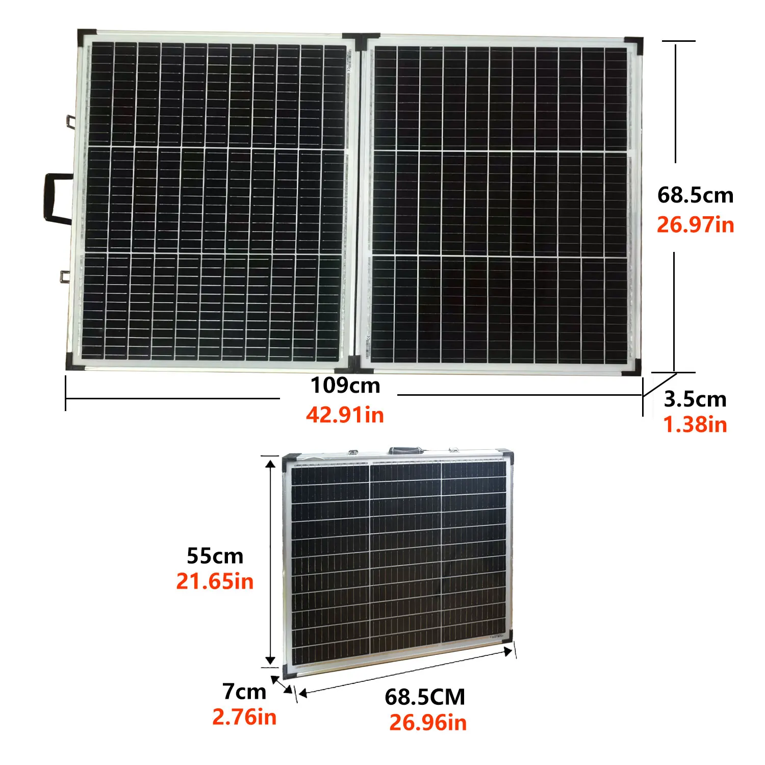  Portable Folding 140 Watt Solar Panel With High Power Charging, Suitable For OutdoorCamping, Emergency Power Supply, And Car Travel