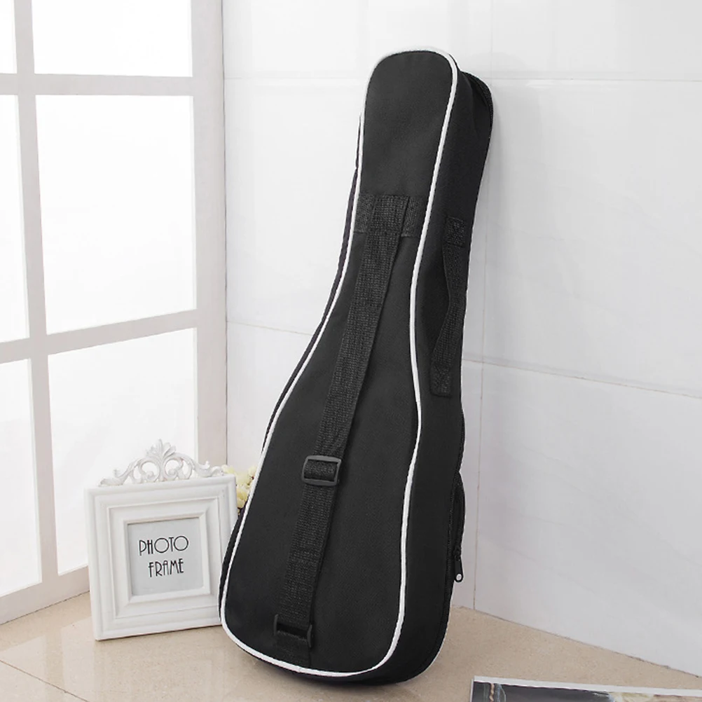 

Ukulele Portable Carrying Black Bag Thickened Protective Bag Waterproof Oxford Cloth Storage Pouch Travel Musical Instrument