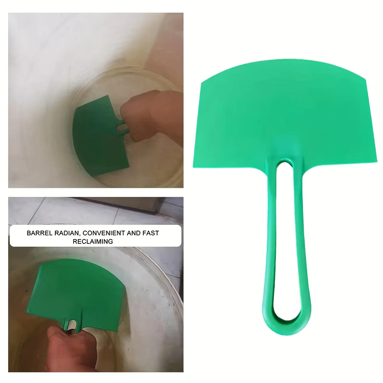 Spatule de raclette de peinture incurvée en plastique, couteau à mastic, mangeoire pour décalcomanie, papier peint, mur de cuisson, voiture,