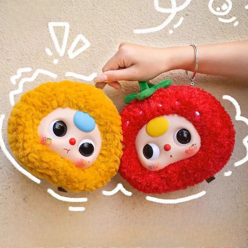

Baby Three Orchard Zipper Bag Fruit Series Cute Blind Box Vinyl Doll Surprise Mystery Box Fashion Toys Decorations Collectibles