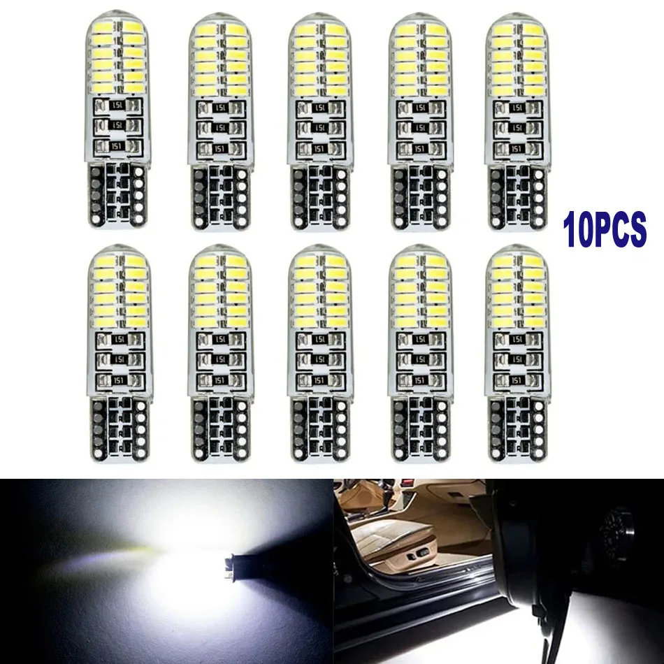 2/10PCS  T10 Led light w5w led bulbs t10 Car clearance lights Side marker light position light Signal lamp License plate light