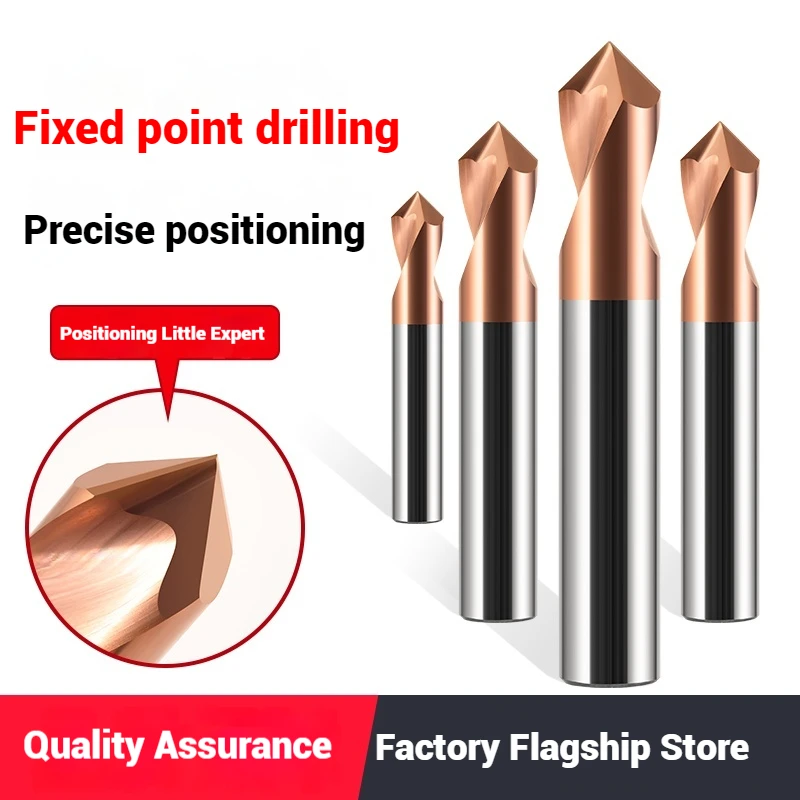 

NC Spot Drill Carbide Stub Center Bit 60 90 120 Degree 1 2 4 5 6 8 20 Chamfer Location Prepare Guide Pilot Hole CNC Machine Tool