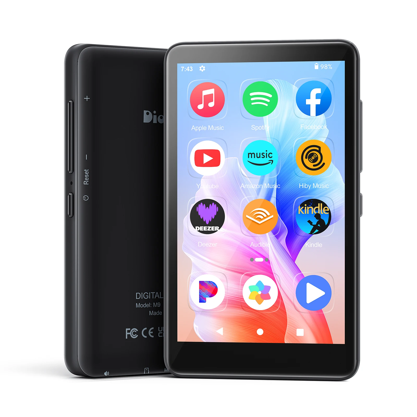 160 GB Android 13 MP3 MP4 Player mit WLAN, Bluetooth, 4 Zoll Touchscreen, HiFi, verlustfreier Wiedergabe, FM-Radio, Sprachaufzeichnung, bis zu 1 TB TF-Karte, Geschenk – Detail 2