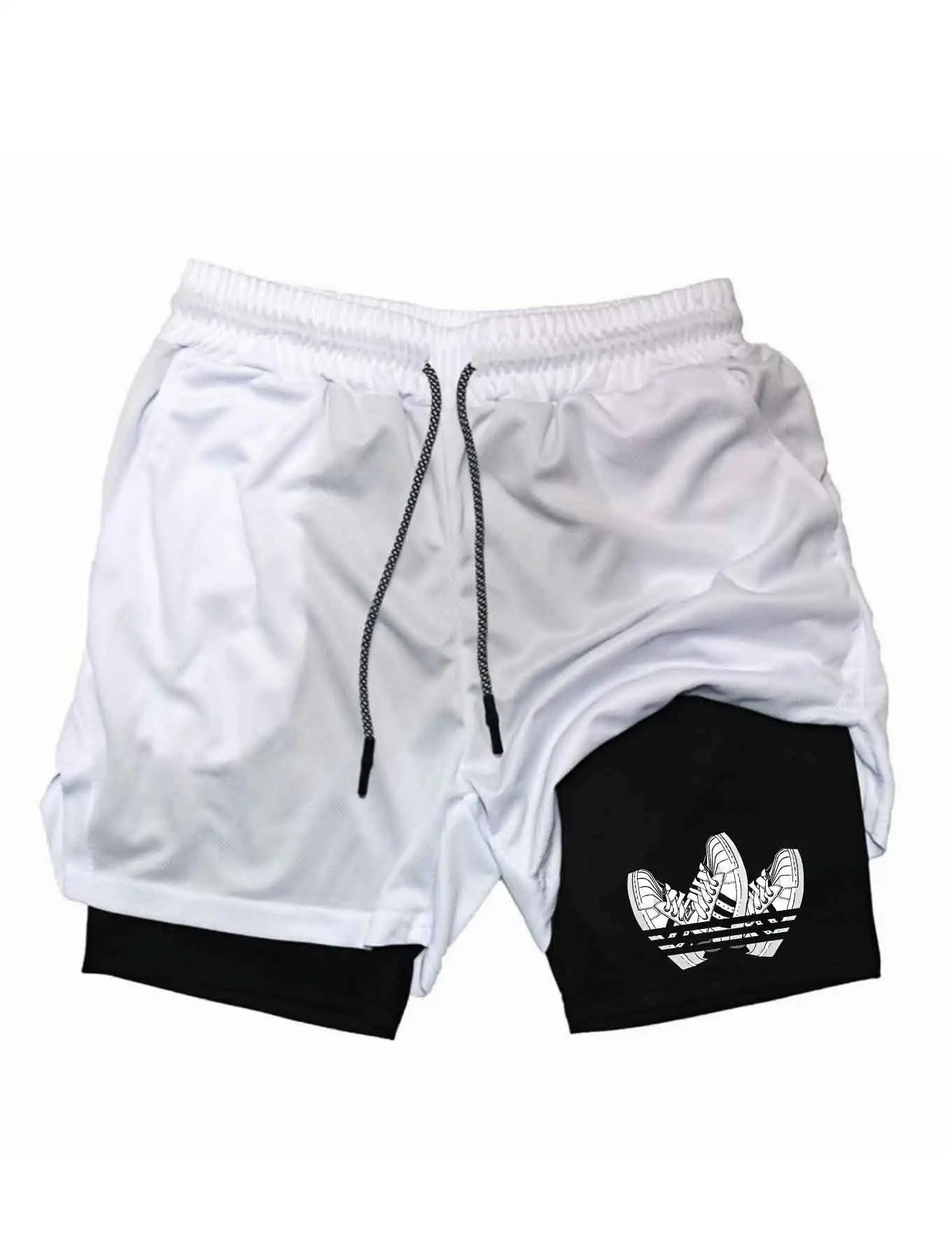2026 Sommer-Sportshorts 2-in-1 Gym-Laufshorts für langsames Laufen, Freizeit-Sportbekleidung, Fitness-Doppellagen-Shorts