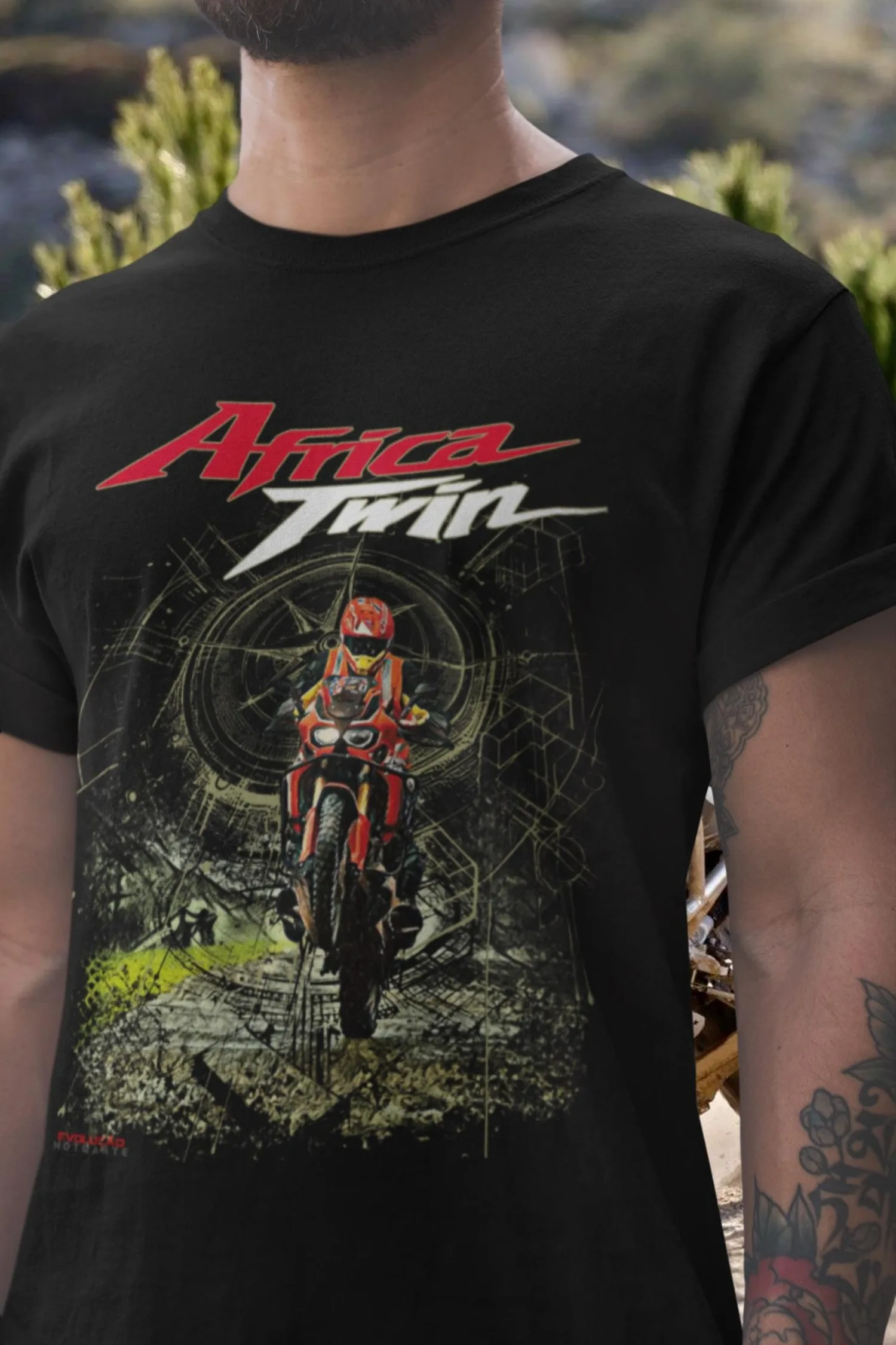

296@EY H.onda Africa Twin CRF1100L Shirt for Adventure Riders Dual Sport Off-Road Motorcycle Tee Gift for Men Touring Biker Dad
