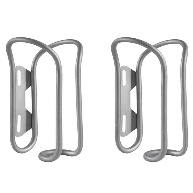 

2PCS Bicycle Accessory Bicycle Kettle Rack Titanium Alloy Hollow Riding Water Bottle Cage Holder with Screws Style B Bike Water