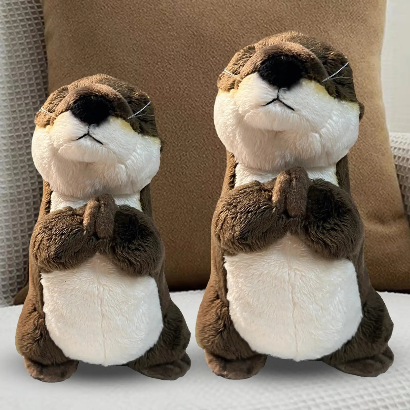 Cartoon Stuffed Otter Toys Accompany Sleep Toy for Kids Boys