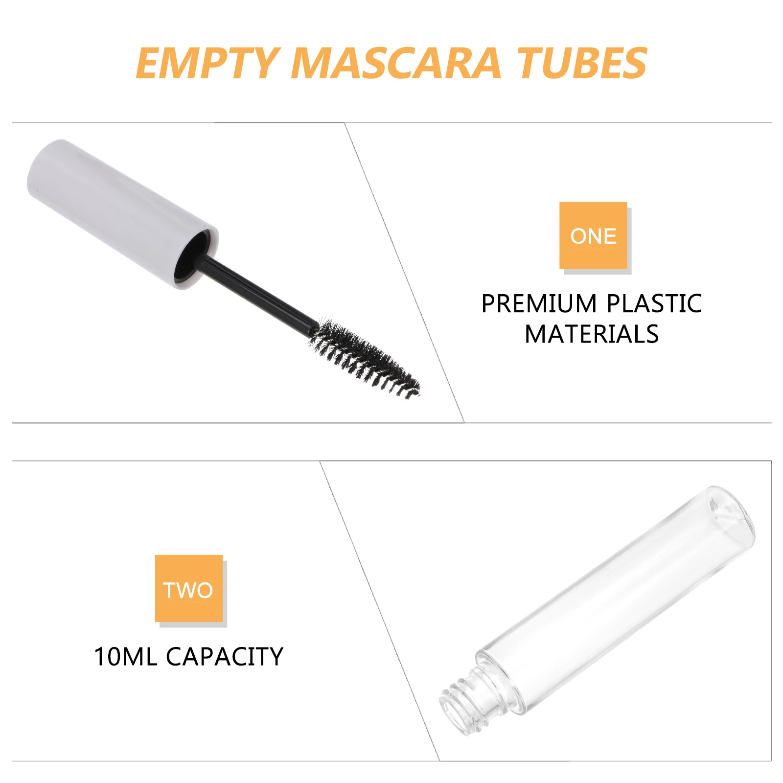 Mascara Tube Eyelash Cream Bottle Container 10ML Tubes Empty Castor Oil Containers