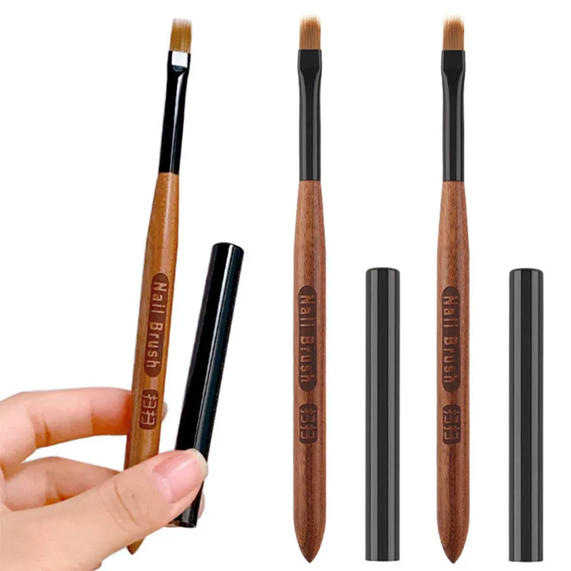 التدرج مسمار فرشاة فنية الاكريليك مسمار أومبير القلم DIY الأشعة فوق البنفسجية جل فرش اللوحة رسم الزهور الأظافر فرشاة أدوات مانيكير لصالون #1