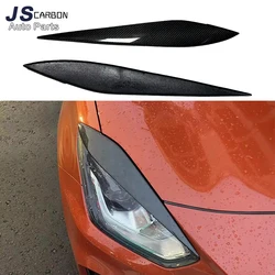 For Suzuki Swift ZC33S 2018+ Custom Type Carbon Fiber Eyebrow Headlight Header Sticker Cover Trim Fits  Automotive Exterior