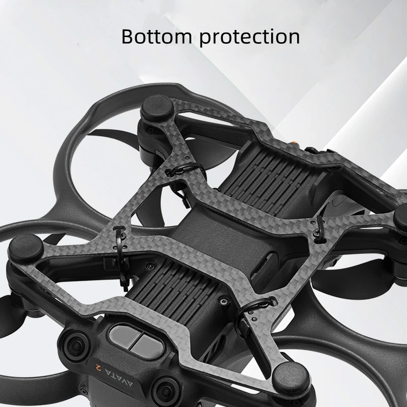 

for Dji Avata2 Bottom Protection Plate Carbon Fiber Lightweight Protection Collision Bumper