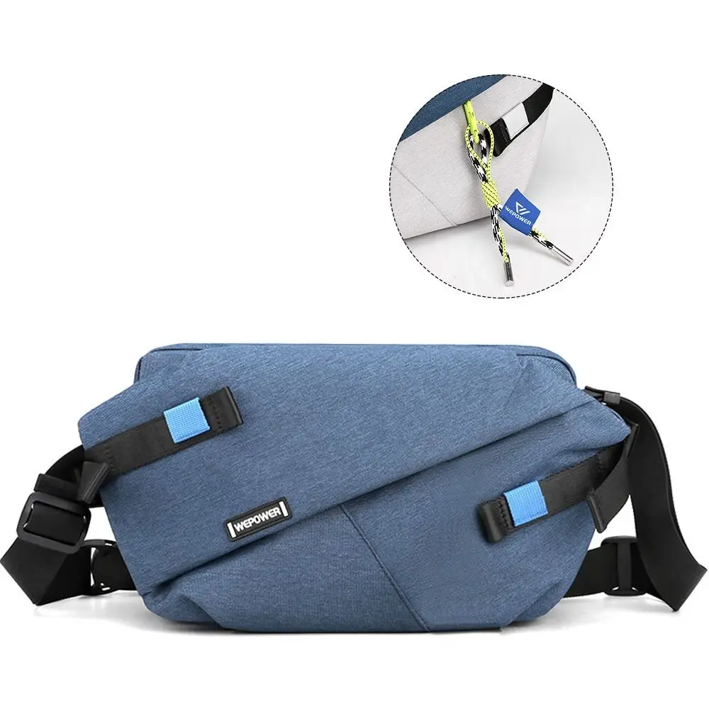 Retro Single Shoulder Waist Bag Personalized Large Capacity Crossbody Bag Nylon Handbag Men's