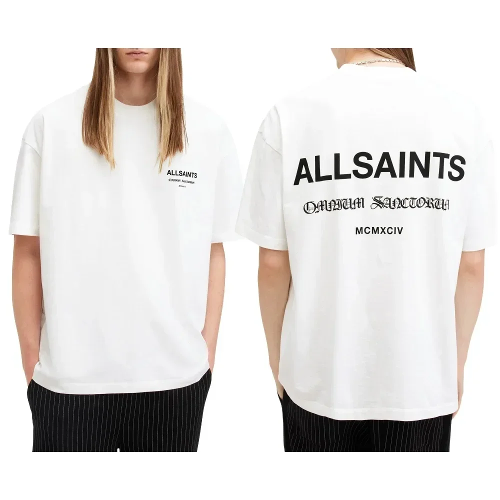 Trend Brand ALL SAINTS Underground Sanctum Cotton Women T-Shirt Menswear Short Sleeve Couple Casual Loose Harajuku Top Kid Tees