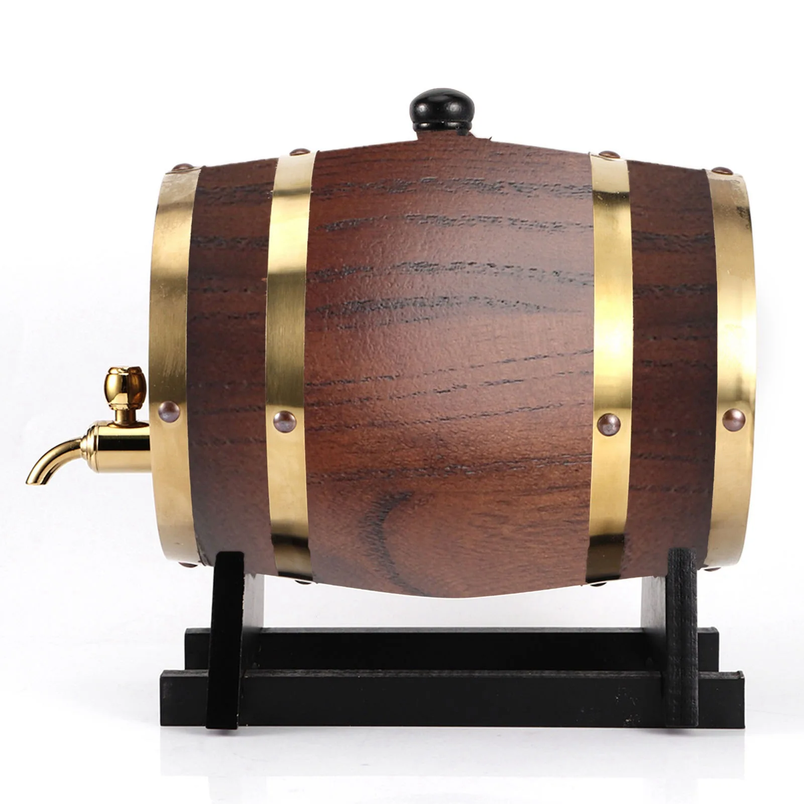 3L Wood Wine Barrel Vintage Oak Home Brewing Accessories Wine Keg Large Capacity Storage Container For Tequila Wine Whiskey