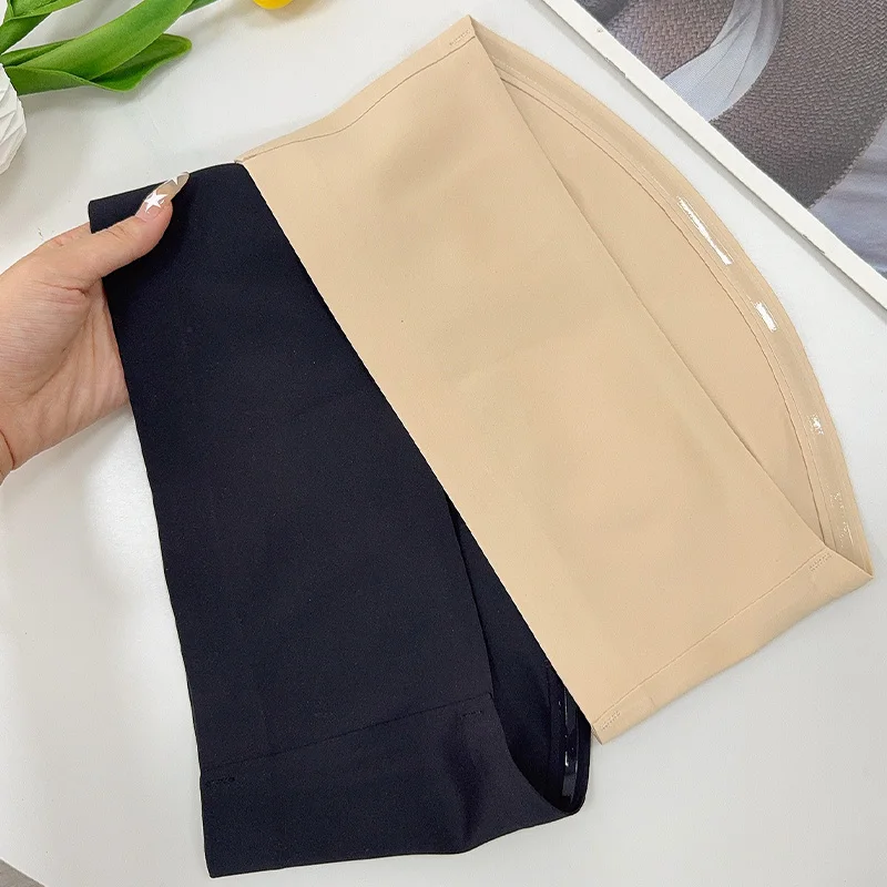 2025 Fashion Women Tube Tops Strapless Bra Black Skin Chest Wrap Bandeau Unlined Seamless Breathable Comfortable Underwear Tops