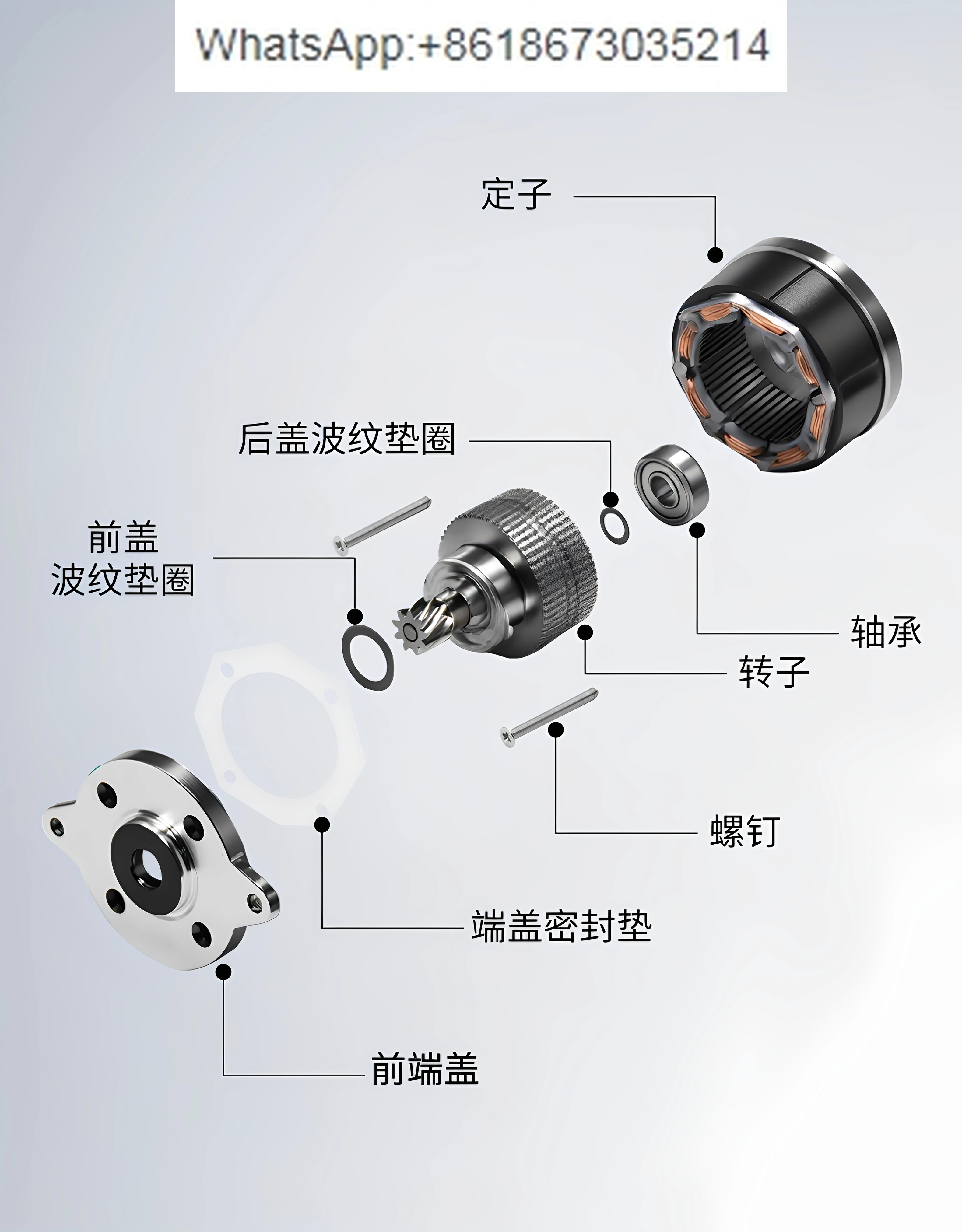 X1/X1C/P1P/P1S  Series Extruder Helical Circular Stepper Motor 3D Printer Accessories