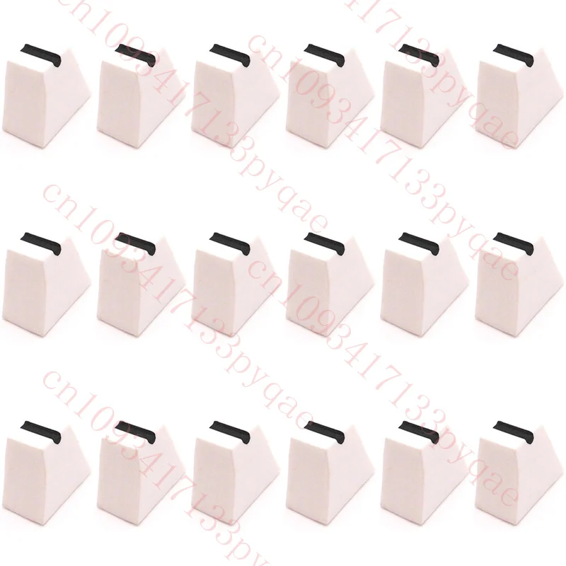 18pcs White Potentiometer Fader Knob Cap 12mmLx7mmW For Pioneer Mixer Equalizer