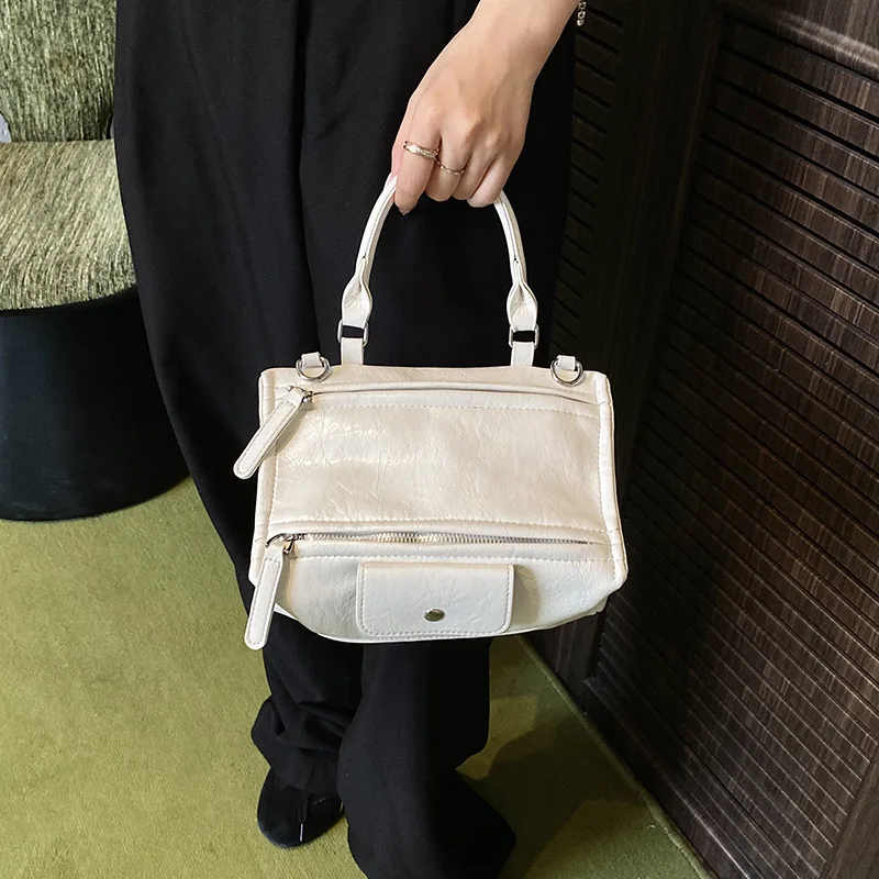 

​​2025 New Vintage Bowling Bag Stylish American Retro Shoulder Purse Fashionable Handheld Tote Casual Crossbody Bag for Women​