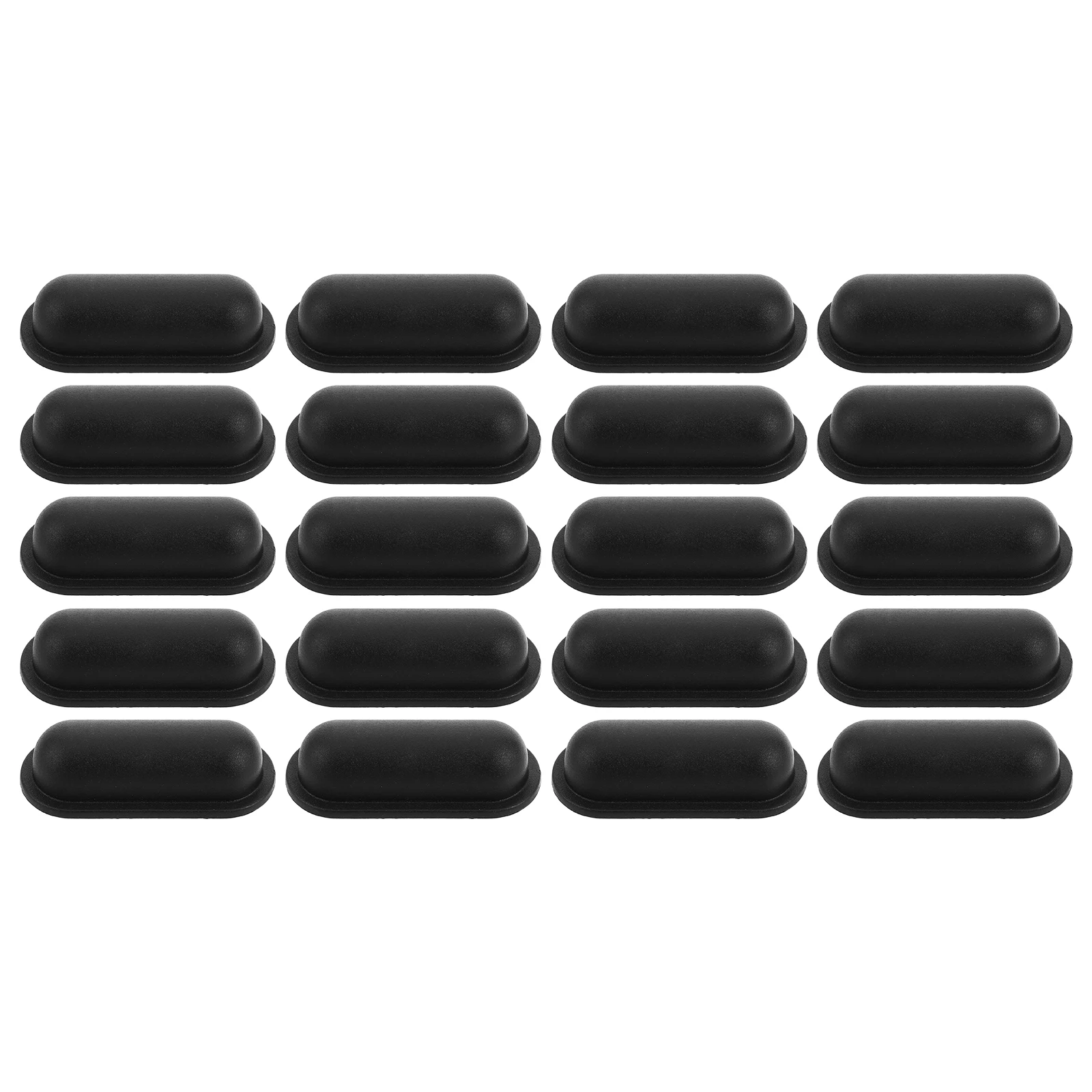 

20pcs Suitcase Feet Luggage Bumper Pads Plastic Replacement Parts Black Buffers Travel Case Foot Studs Protective Stand