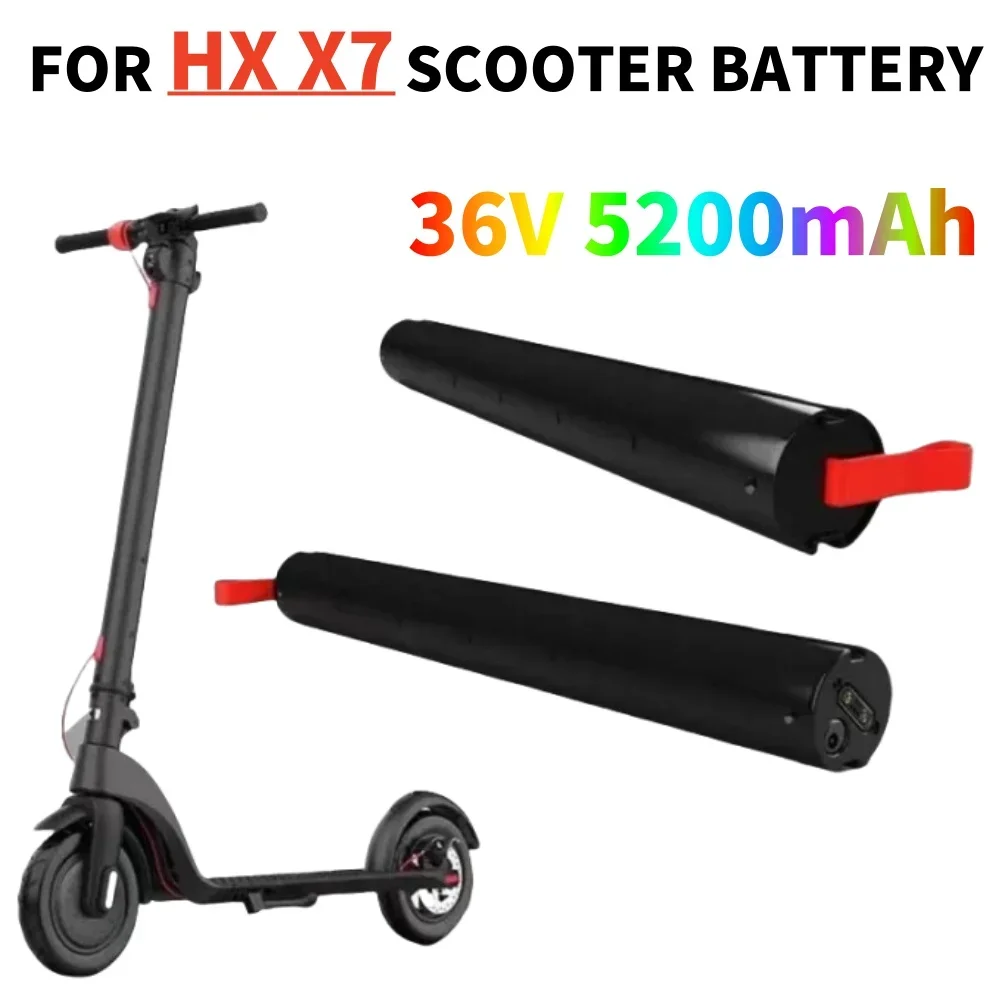

36V 5200mAH X7 Scooter Replace Rechargeable Lithium Battery Pack 187Wh , HX Scooter Battery Accessories
